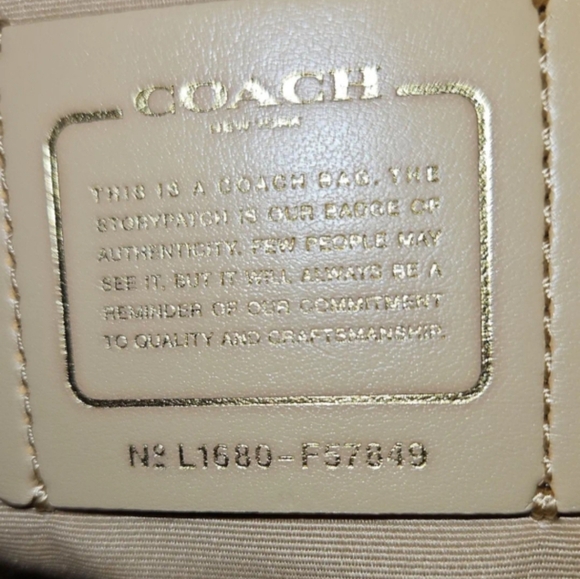Coach Beige and Black Patchwork Tote - Picture 3 of 10